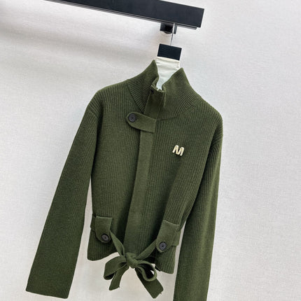 MAX MARA 25S STAND COLLAR CARDIGAN COAT 037