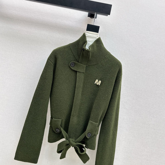 MAX MARA 25S STAND COLLAR CARDIGAN COAT 037