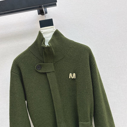 MAX MARA 25S STAND COLLAR CARDIGAN COAT 037