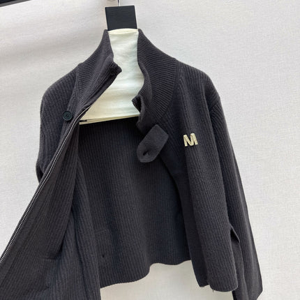 MAX MARA 25S STAND COLLAR CARDIGAN COAT 036