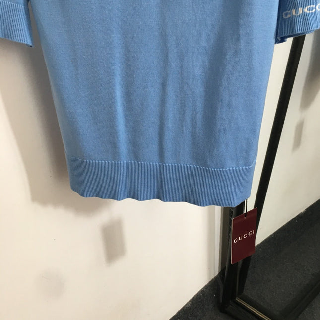 GUCCI SHORT-SLEEVE KNIT TOP STYLE 68