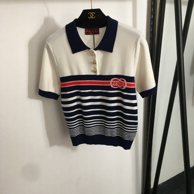 GUCCI SHORT-SLEEVE KNIT TOP 53