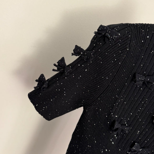 CHANEL 25S SHORT-SLEEVE PULLOVER SWEATER 339