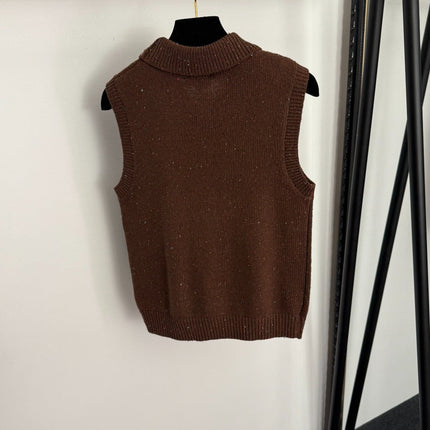 CHANEL 25S SLEEVELESS CROCHET VEST 336