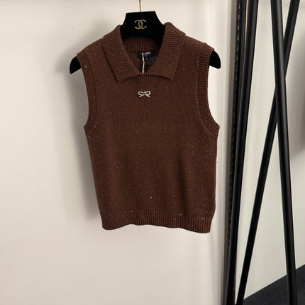 CHANEL 25S SLEEVELESS CROCHET VEST 336