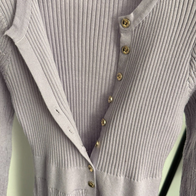 CHANEL 25S LONG-SLEEVE KNIT DRESS 334