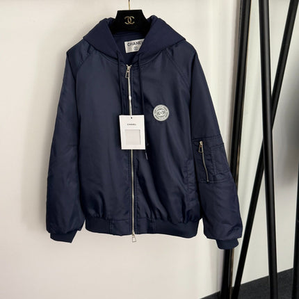 CHANEL 25S HOODED ZIP JACKET 383