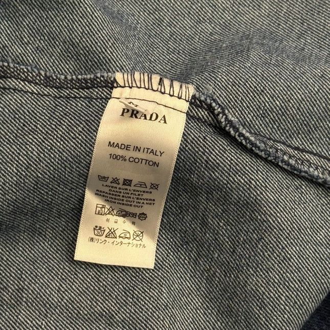 PRADA 25S LONG‑SLEEVE DENIM JACKET 234