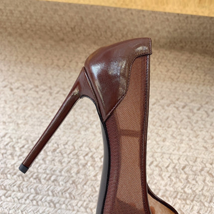NORMA PUMPS IN CHESTNUT MESH