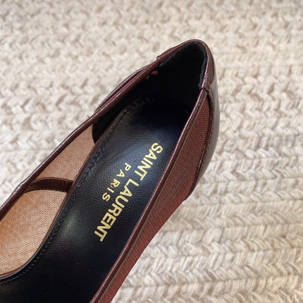 NORMA PUMPS IN CHESTNUT MESH