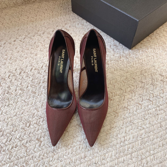 NORMA PUMPS IN CHESTNUT MESH