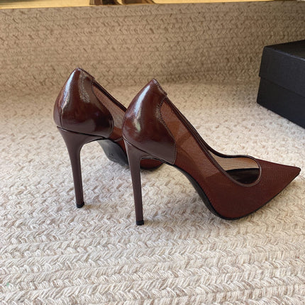 NORMA PUMPS IN CHESTNUT MESH