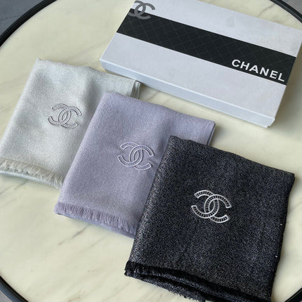 SCARF 210 CM IN BLACK CASHMERE  402208