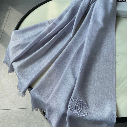 SCARF 210 CM IN PASTEL PURPLE CASHMERE  402209
