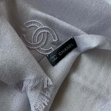 SCARF 210 CM IN PASTEL PURPLE CASHMERE  402209