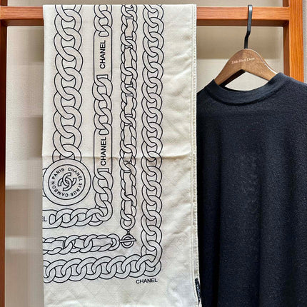 SQUARE SCARF 140 CM IN WHITE MIX GOLD SILK 403988