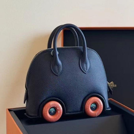 MINI BODIE ON WHEELS 20 IN BLACK EPSOM LEATHER