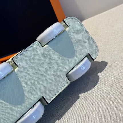 MINI BODIE ON WHEELS 20 IN WHITE EPSOM LEATHER