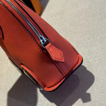 MINI BODIE ON WHEELS 20 IN RED ORANGE EPSOM LEATHER