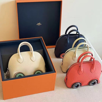 MINI BODIE ON WHEELS 20 IN BEIGE CREAM EPSOM LEATHER