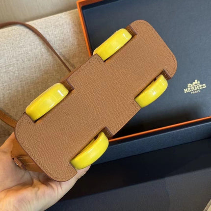 MINI BODIE ON WHEELS 20 IN BRONZE BROWN EPSOM LEATHER