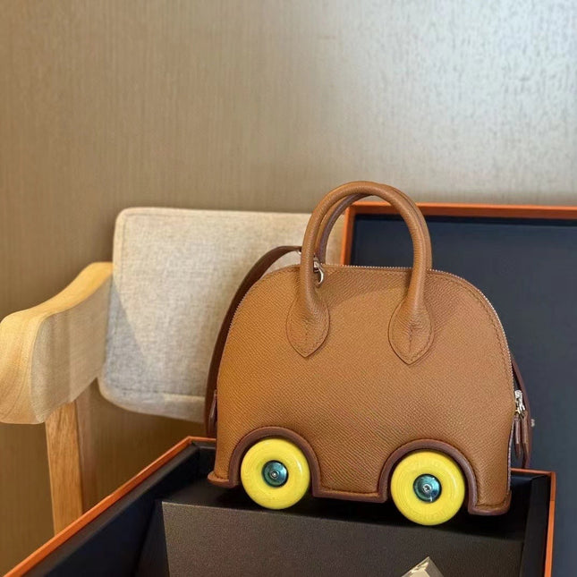 MINI BODIE ON WHEELS 20 IN BRONZE BROWN EPSOM LEATHER