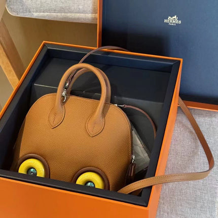 MINI BODIE ON WHEELS 20 IN BRONZE BROWN EPSOM LEATHER