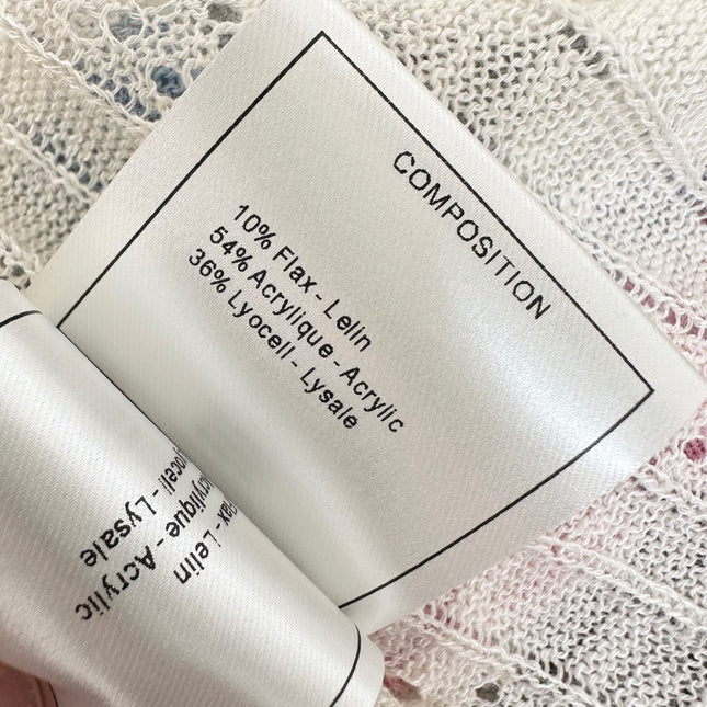 CHANEL SHORT SLEEVE CREW NECK KNIT TOP 273771