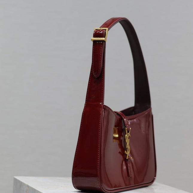 YSL SHOULDER BAG 25 IN RED CALFSKIN GOLD HARDWARE