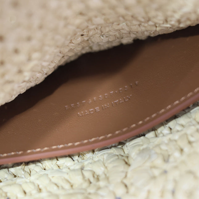 ENVELOPE CLUTCH 29 IN BEIGE RAFFIA