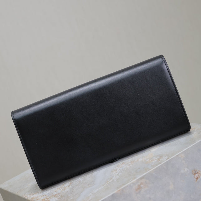 CLASSIC KATE CLUTCH 27 IN BLACK LAMBSKIN GOLD HARDWARE