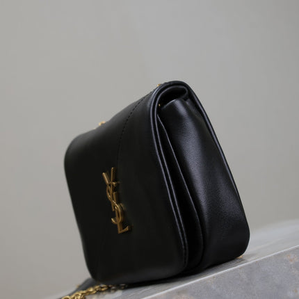 YSL 25S JAMIE CUBE 16 IN BLACK CALFSKIN
