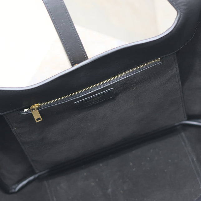 LE 5 À 7 BEA TOTE BAG 50 IN LEOPARD PRINT LEATHER GOLD LOGO