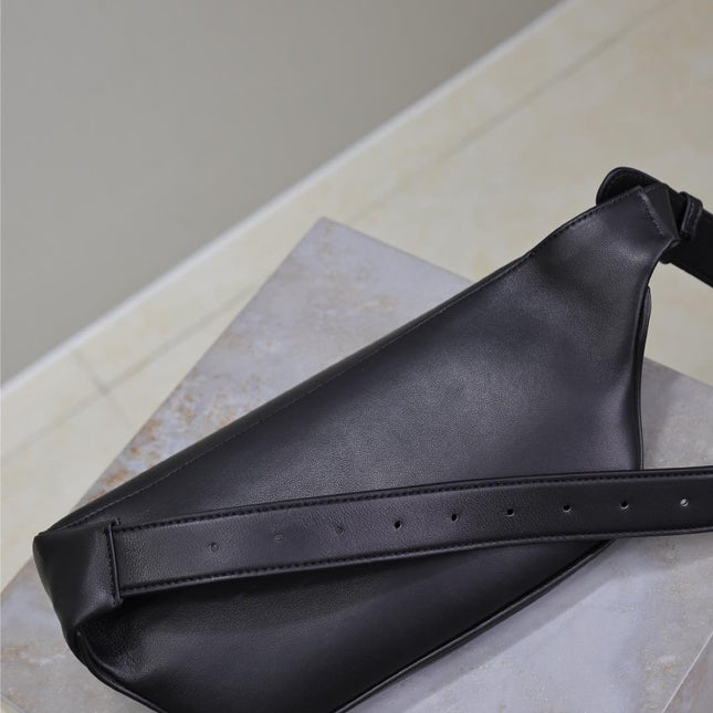 CLASSIC CROSSBODY BAG 25 IN BLACK LAMBSKIN SILVER LOGO