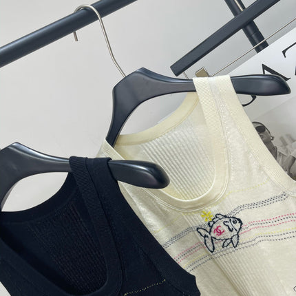 CHANEL SLEEVELESS KNIT TOP 273202