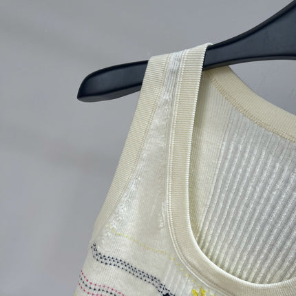 CHANEL SLEEVELESS KNIT TOP 273202