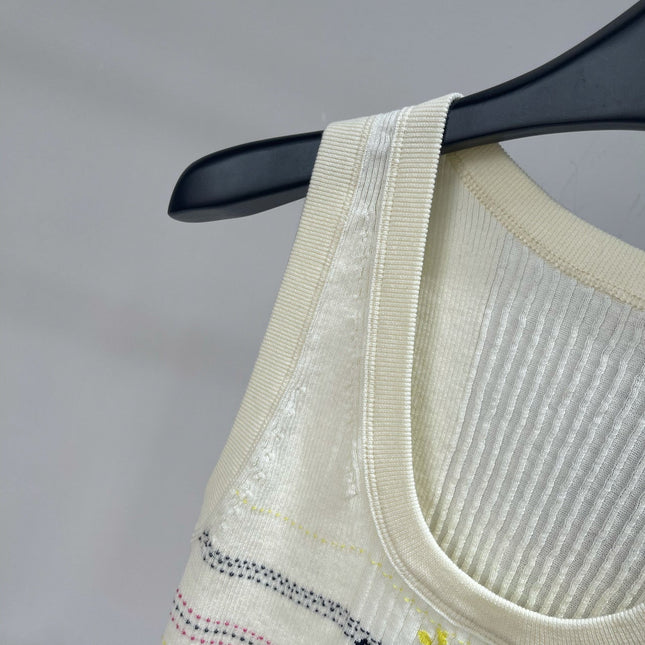 CHANEL SLEEVELESS KNIT TOP 273202