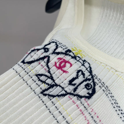 CHANEL SLEEVELESS KNIT TOP 273202