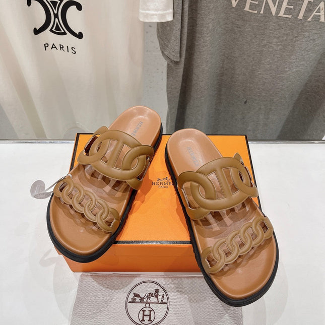 EXTRA SANDAL CARAMEL CALFSKIN