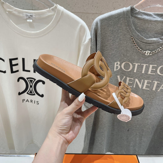 EXTRA SANDAL CARAMEL CALFSKIN