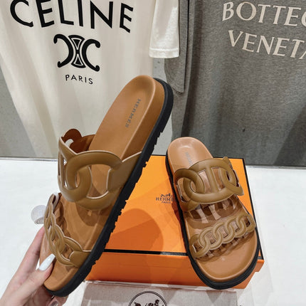EXTRA SANDAL CARAMEL CALFSKIN