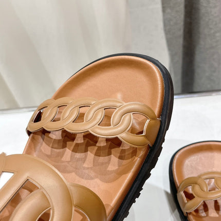 EXTRA SANDAL CARAMEL CALFSKIN