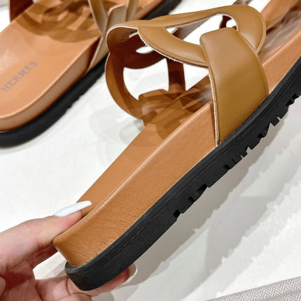 EXTRA SANDAL CARAMEL CALFSKIN