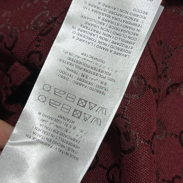 Gucci High Waist Short Red Jacquard Fabric