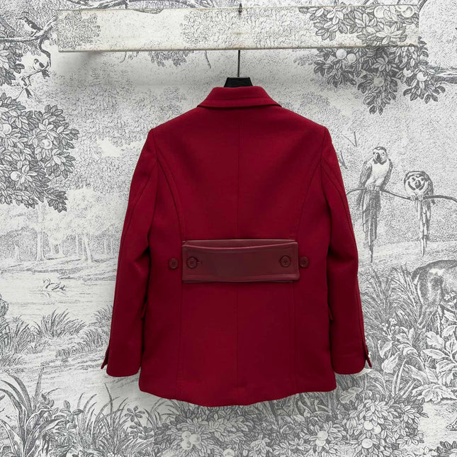 Gucci Suit Jacket Red Wool