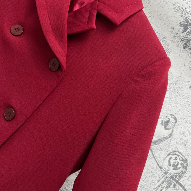 Gucci Suit Jacket Red Wool