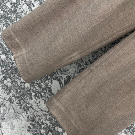 Loewe 25 Logo Ribbon Pants Ligth Brown Polyester Fiber