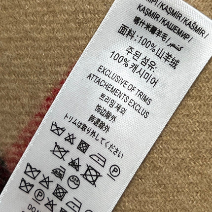 BURBERRY 25S HOODED CASHMERE PONCHO 2768