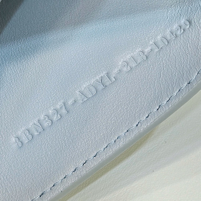 PEEKABOO ISEEU 33 IN BABY BLUE GRAINED CALFSKIN SILVER HARDWARE