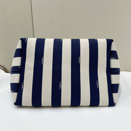 LARGE ROLL 33 IN MIDNIGHT BLUE MIX WHITE JACQUARD FABRIC